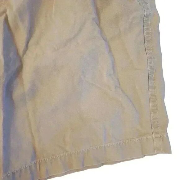 GH Bass Men's Ivory Cotton Zip Close Pockets Flat Front Shorts - Picture 5 of 12